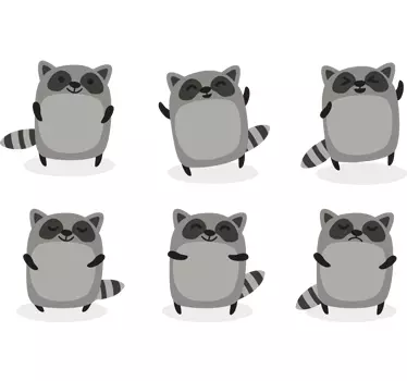 Naklejka grupa szopów - TenStickers