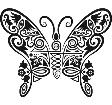 Naklejka jednokolorowy motyl - TenStickers