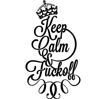 Naklejka Keep Calm & F**k Off - TenStickers