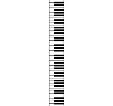 Naklejka klawisze pianina - TenStickers