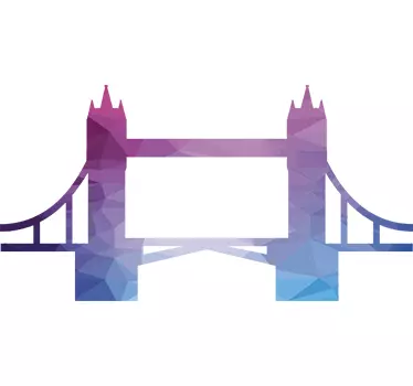 Naklejka Kolorowy London Bridge - TenStickers