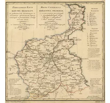 Naklejka Królestwo Polskie 1820 - TenStickers