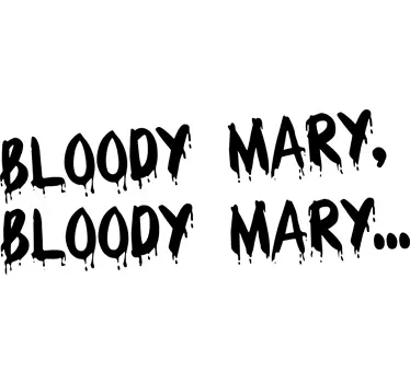Naklejka na lustro krwawa Mary - TenStickers