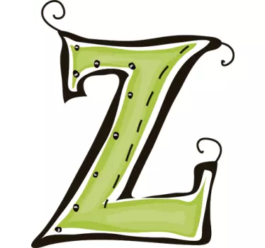 Naklejka literka Z - TenStickers