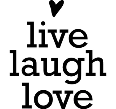 Naklejka Live Laugh Love - TenStickers