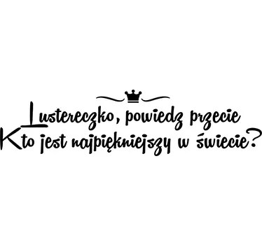 Naklejka na lustro magiczne lustereczko - TenStickers