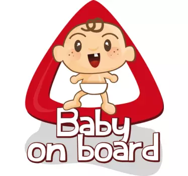 Naklejka małe dziecko na pokładzie - TenStickers