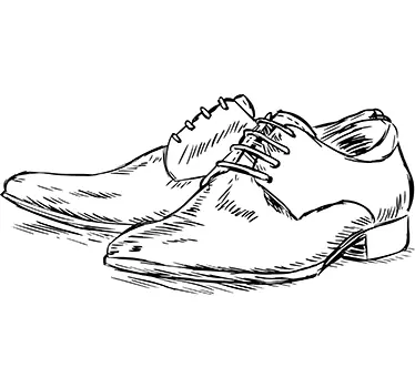 Naklejka męskie buty - TenStickers