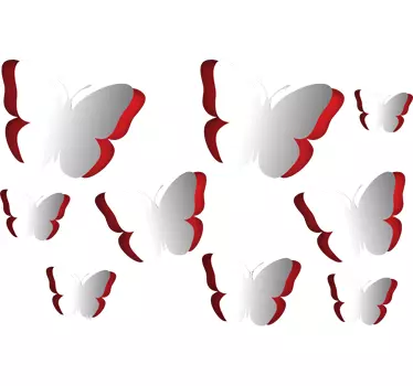 Naklejka motyle 3D - TenStickers