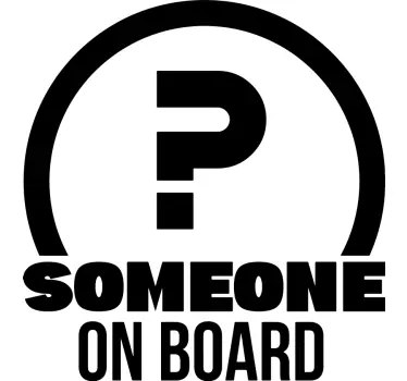Naklejka na auto dziecko na pokładzie ktoś - TenStickers