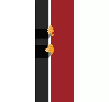 Naklejka na drzwi dłonie - TenStickers