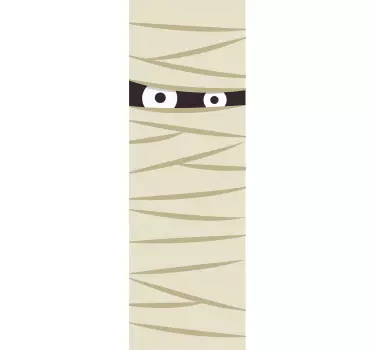 Naklejka na drzwi mumia - TenStickers