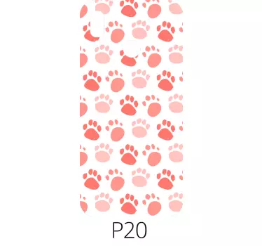 Naklejka na Huaweia odciski łap zwierząt domowych - TenStickers