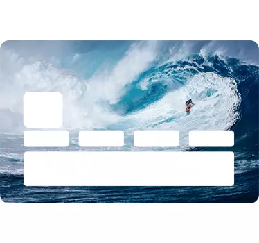 Naklejka na kartę bankomatową surfing - TenStickers