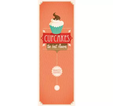 Naklejka na lodówkę cupcakes - TenStickers