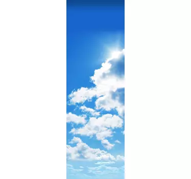 Naklejka na lodówkę niebo z chmurami - TenStickers