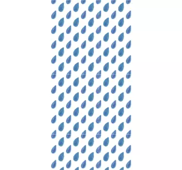 Naklejka na prysznic - Krople Wody - TenStickers