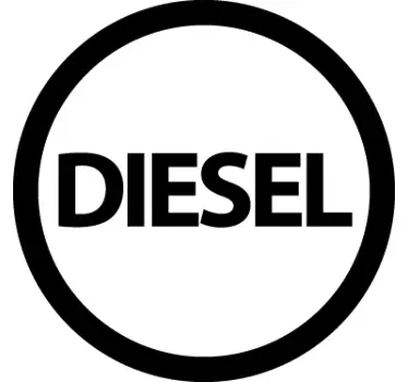 Naklejka na auto diesel - TenStickers