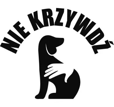 Naklejka na samochód nie krzywdź zwierząt - TenStickers