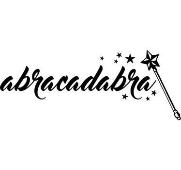 Naklejka na ścianę Abracadabra - TenStickers