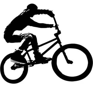 Naklejka na ścianę do salonu bmx freestyle - TenStickers