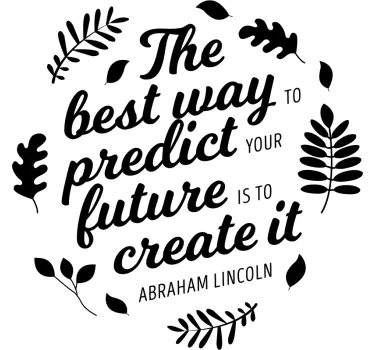 Naklejka na ścianę sławne cytaty Cytat lincoln - TenStickers