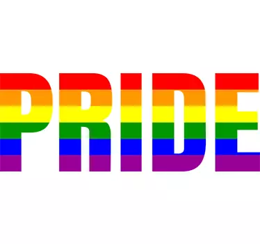 Naklejka na ścianę do pokoju młodzieżowego Pride LGBT - TenStickers