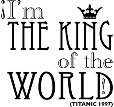 Naklejka na ścianę cytaty z filmów cytat Titanic - TenStickers