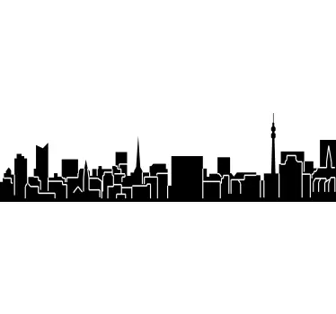 Naklejka na ścianę Dortmund panorama - TenStickers