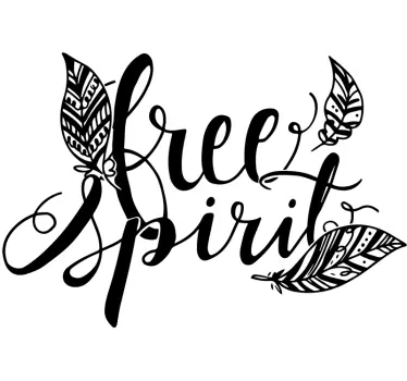Naklejka na ścianę "Free spirit" - TenStickers