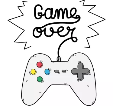 Naklejka na ścianę Game Over - TenStickers