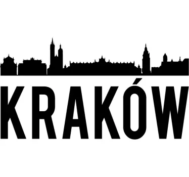 Naklejka ścienna panorama Kraków - TenStickers