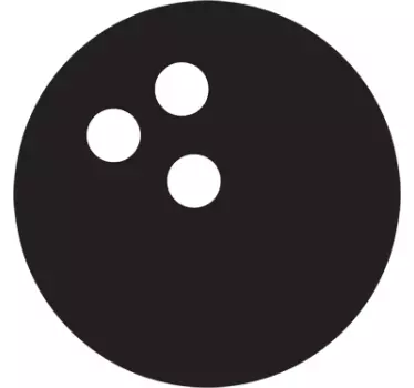 Naklejka na ścianę piłka nożna wzór kula do kręgli - TenStickers