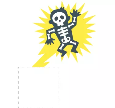 Naklejka na ścianę porażenie prądem - TenStickers