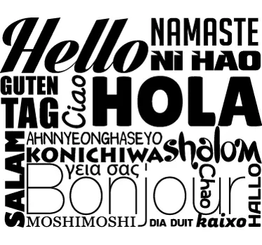 Naklejka na ścianę Pozdrowienia - TenStickers