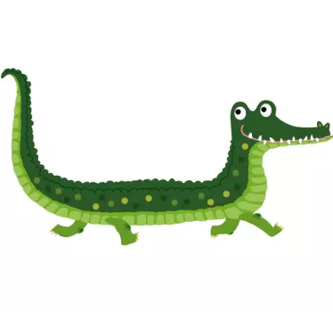 Naklejka na ścianę przyjazny aligator - TenStickers