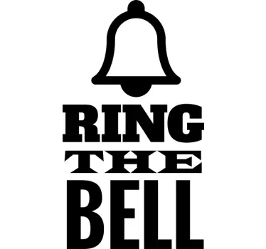 Naklejka na ścianę ring the bell - TenStickers