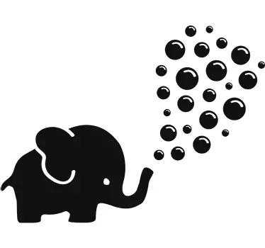 Naklejka na ścianę słoń dla dzieci - TenStickers