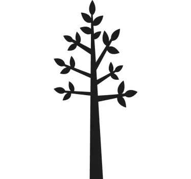Naklejka na ścianę do sypialni drzewo wieszak - TenStickers