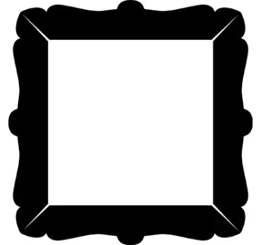 Naklejka na ścianę do jadalni klasyczna rama - TenStickers