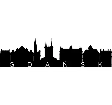 Naklejka na ścianę miejsca Panorama Gdańsk - TenStickers