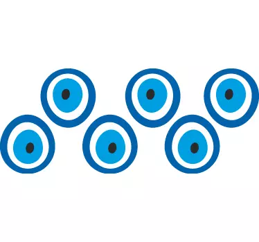Naklejka na ścianę szlaczki talizman oko proroka - TenStickers