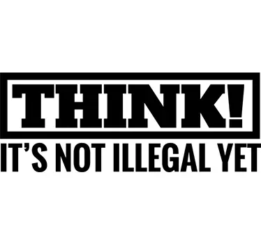 Naklejka na ścianę THINK - TenStickers