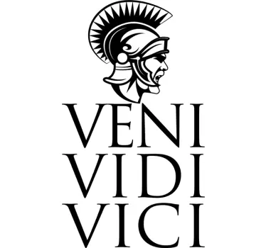 Naklejka na ścianę veni vidi vici - TenStickers