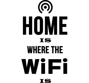 Naklejka na ścianę wifi w domu - TenStickers