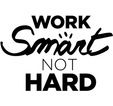 Naklejka na ścianę work smart - TenStickers