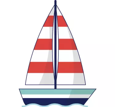 Naklejka ścienna żaglówka - TenStickers