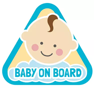 Naklejka na szybę Baby on Board - TenStickers