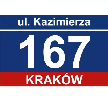 Naklejka na ścianę plakaty Naklejki adresowe - TenStickers