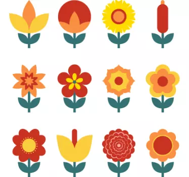 Naklejka na włącznik kwiatki - TenStickers